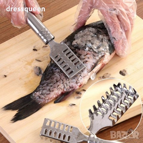2853 Нож за почистване на риба от люспите, снимка 3 - Други стоки за дома - 37278220