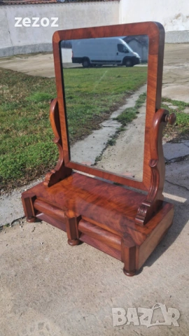 Антикварно настолно огледало, снимка 2 - Огледала - 53494797