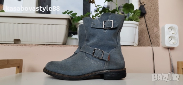 Боти Burin 37н.Естествен велур,кожа  , снимка 4 - Дамски боти - 52055922