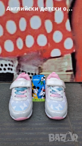 Английски детски светещи маратонки с Мини Маус, снимка 7 - Детски маратонки - 51628700
