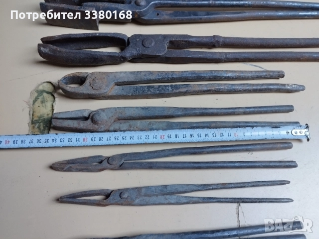 клещи за ковачи различни големини, снимка 3 - Клещи - 52206181