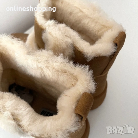 **НОВИ** пухкави ботушки на платформа 4 см – размер 39,5, снимка 4 - Дамски ботуши - 53202359