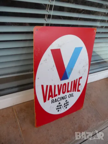 Метална табела реклама Valvoline Racing oil моторно масло спортни коли, снимка 2 - Рекламни табели - 49068416