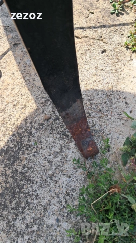 Стол винтидж- метал и дърво, снимка 6 - Столове - 53562111