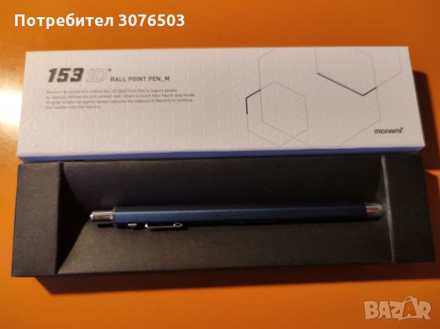 Химикалка Monami 153 ID ball point pen_m, снимка 1