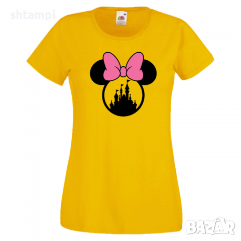 Дамска тениска Minnie Head 3 Подарък,Изненада,Рожден ден,, снимка 10 - Тениски - 36530118