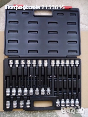 klann клан gedore гедоре камъни вложки с битове шестограми 30 броя къси и дълги комплект