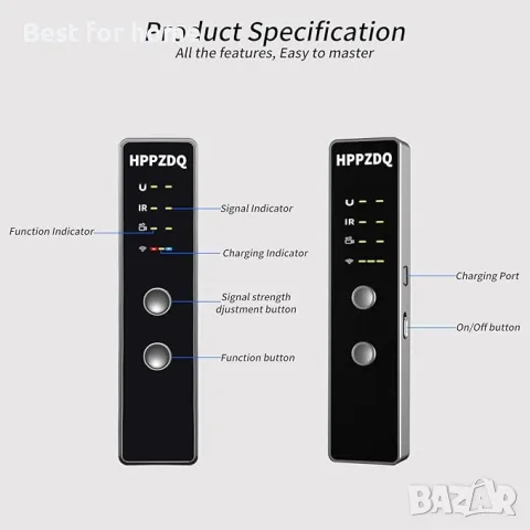 HPPZDQ Детектор за скрити камери , снимка 6 - Други - 49398040
