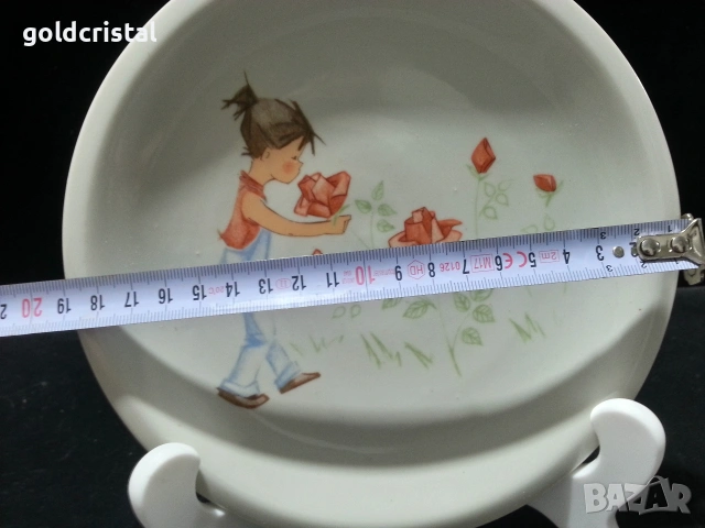 Стар български порцелан чиния , снимка 2 - Антикварни и старинни предмети - 53102869