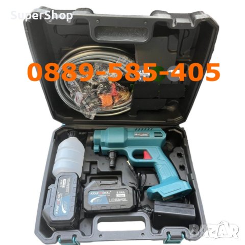 Немска Акумулаторна водоструйка с две батерии пръскачка в куфар, снимка 2 - Други инструменти - 42949301