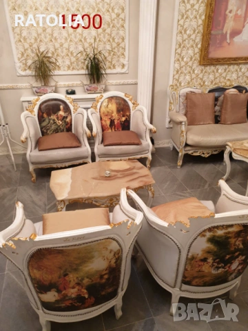 Барокови мебели, холова гарнитура, кресла, маси диван -50%