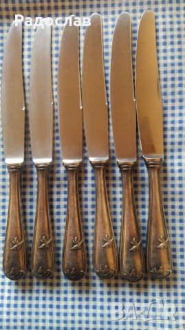 стари посребрени ножове , снимка 1 - Прибори за хранене, готвене и сервиране - 43919628