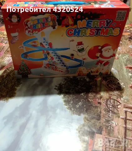 Детска пързалка Дядо Коледа, с фигурки и музика