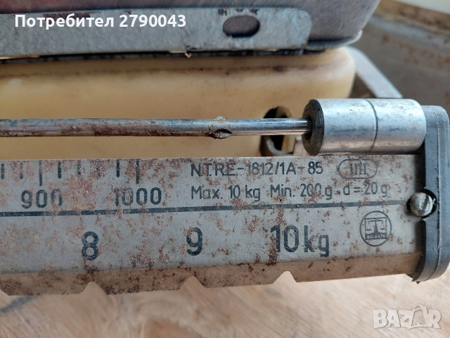 кантар ретро, снимка 3 - Антикварни и старинни предмети - 52891683