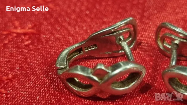 Дамски сребърни обеци S925 , снимка 4 - Обеци - 50353495