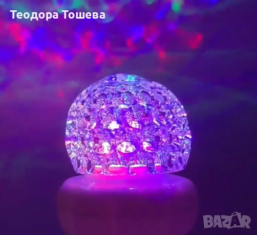 Кристална топка въртяща се , снимка 3 - Декорация за дома - 52794636