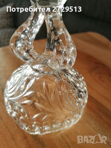 Свещник кристал Anna Hutte , снимка 4 - Декорация за дома - 38265622