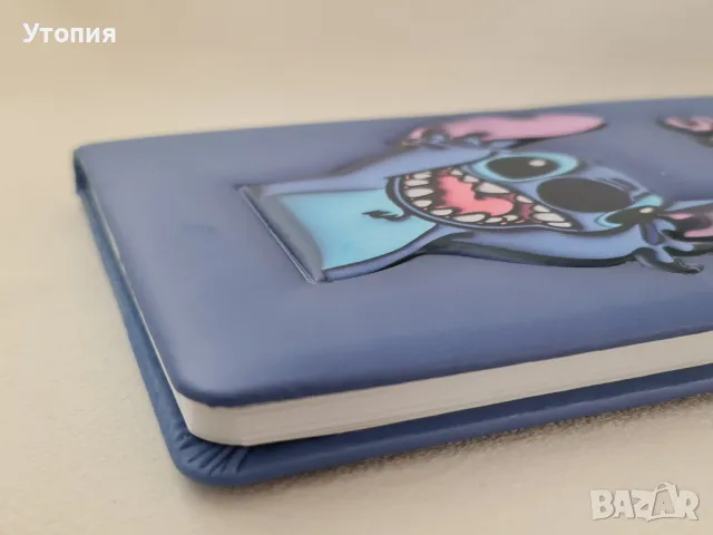 Тетрадки Стич с меки корици, релефна щампа, снимка 4 - Ученически пособия, канцеларски материали - 48104642