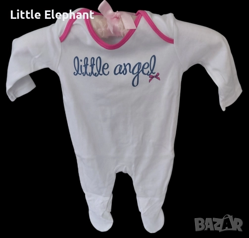 Цяла пижамка ромпърче за 18-24 мес момиченце "Little angel",Англия/нова