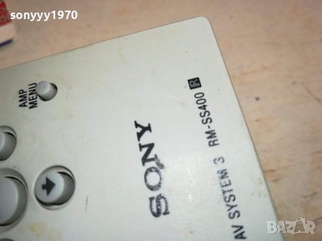SONY RM-SS400 AUDIO REMOTE-ВНОС SWISS 2612231331, снимка 12 - Ресийвъри, усилватели, смесителни пултове - 43551329