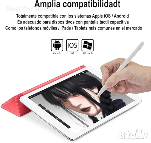 Сензорна писалка Antika с магнитна функция и висока чувствителност , снимка 3 - Друга електроника - 52803946