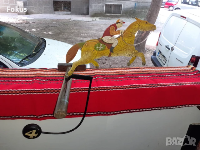 Стара американска играчка - жокей, снимка 2 - Антикварни и старинни предмети - 50836688