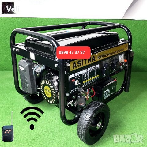 Генератор за ток 3.0kw с дистанционно,акумулатор и ел.стартер, снимка 3 - Компресори - 43512016