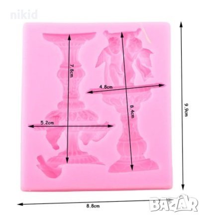 Фонтан Шадраван Големи колони колона молд форма украса декор торта фондан шоколад гипс, снимка 3 - Форми - 26352140