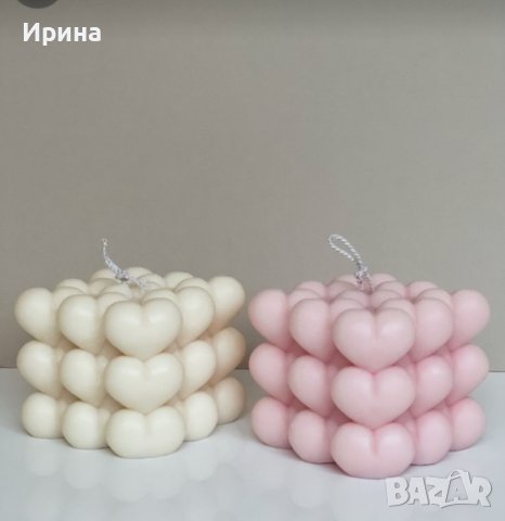 Ароматна свещ сърчице, candle heart
