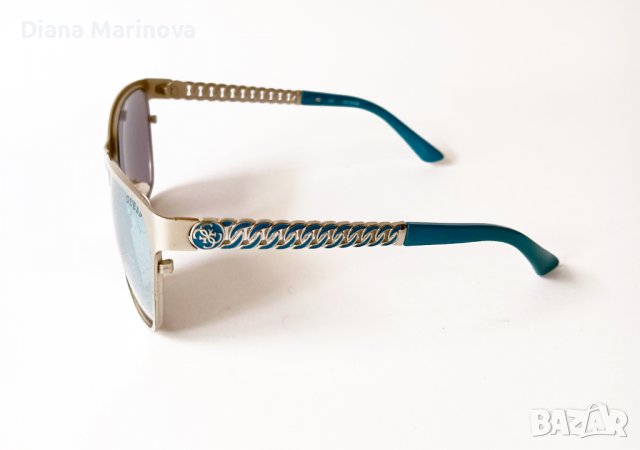 Слънчеви очила, сребристо и тюркоаз, снимка 6 - Слънчеви и диоптрични очила - 39312069