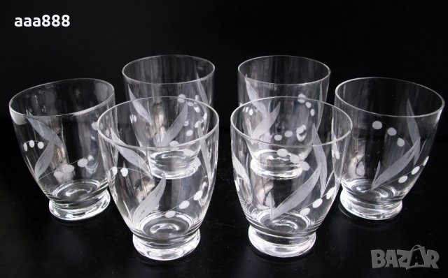 Чаши за вода безалкохолно кристал, снимка 2 - Чаши - 32251504