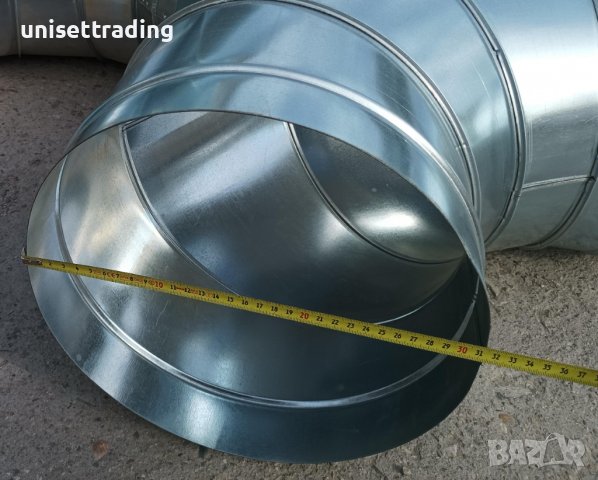 Коляно за аспирация ф315 поцинкована ламарина, снимка 3 - Други машини и части - 38027944