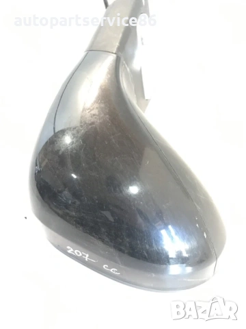 Дясно странично огледало за врата черно за Peugeot 207CC (2008) 034449, снимка 2 - Части - 53564106