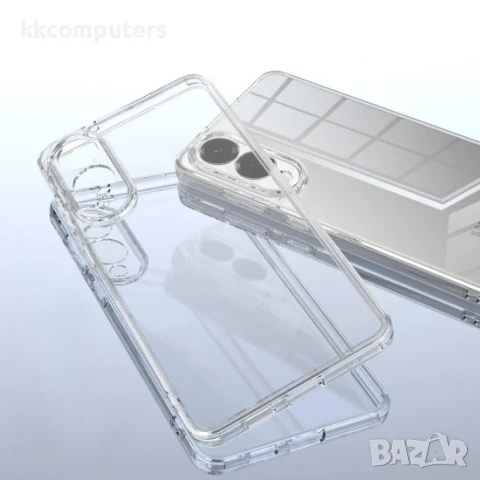 Силиконов кейс MBX 2mm и Протектор За Samsung Galaxy S25 Edge, Прозрачен, снимка 2 - Калъфи, кейсове - 50639511