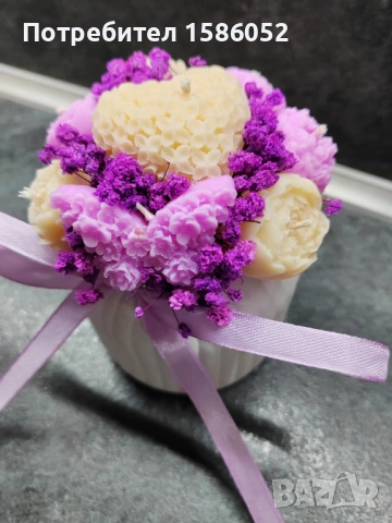 Букет от соеви свещи, снимка 12 - Други - 53156064