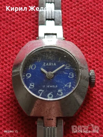 Стар механичен часовник дамски Заря СССР 17 камъка за ремонт части КОЛЕКЦИЯ 26521, снимка 4 - Антикварни и старинни предмети - 50125069