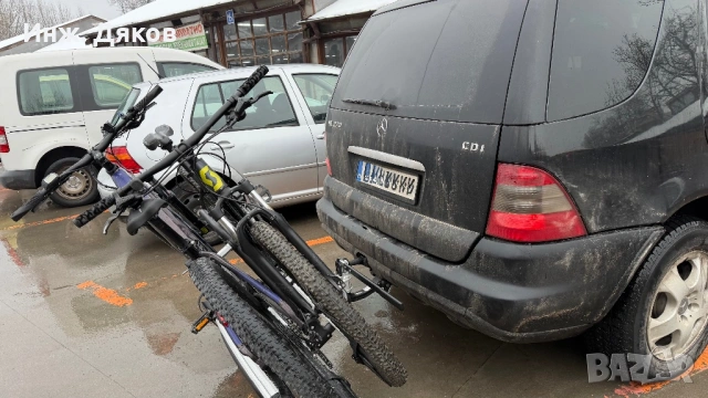 Menabo Алуминиев Вело багажник 3 колела багажник за теглич, снимка 2 - Велосипеди - 53518249