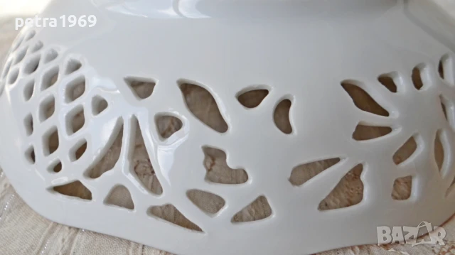 Порцеланова ажурна купа, фруктиера на Schumann Arzberg, снимка 5 - Аксесоари за кухня - 50961319