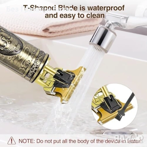 Нова Безжична машинка за мъже подстригване с титаниево T-острие USB-C, снимка 7 - Машинки за подстригване - 53017312
