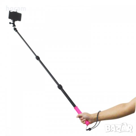 Туристически Висок клас монопод селфи стик за екшън камери 75см, снимка 4 - Чанти, стативи, аксесоари - 27784348