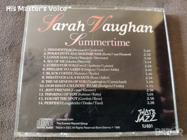 SARAH VAUGHAN CD, снимка 2 - CD дискове - 48613297