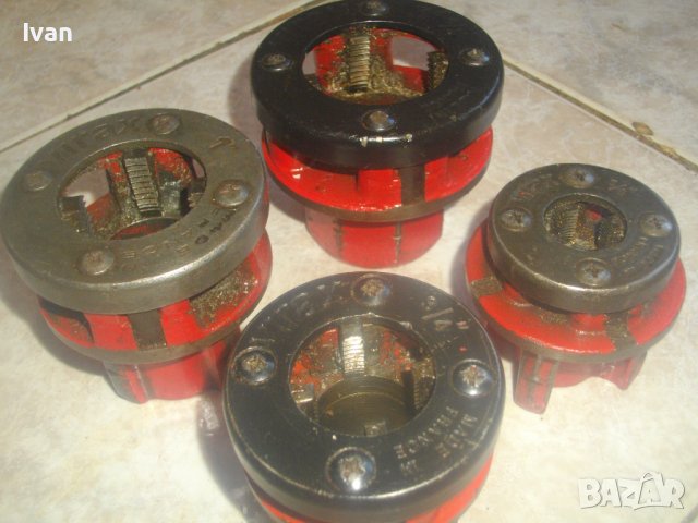 VIRAX Резбонарезни Глави За Чешмеджийска Водпроводна Плашка Винтонарезка VIRAX-Made in France-Профи, снимка 2 - Други инструменти - 43569270