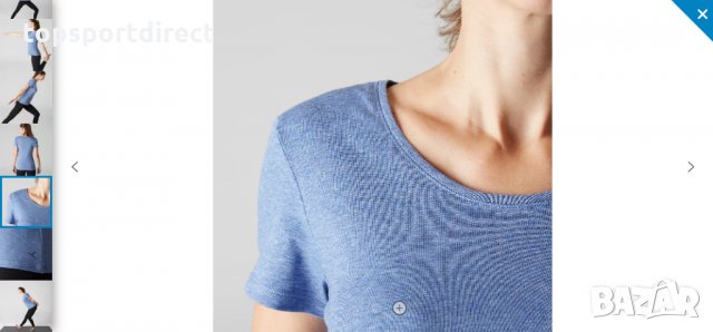 ДАМСКА ТЕНИСКА ЗА ФИТНЕС 500 СИВА NYAMBA внос Франция., снимка 4 - Тениски - 33334175