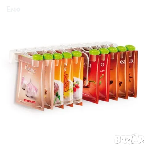 Диспенсър за подправки - Tescoma Season за 10 броя пакетчета, снимка 6 - Други - 48600956