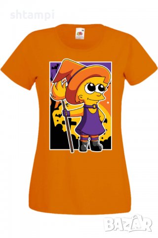 Дамска тениска The Simpsons Lisa Simpson 02,Halloween,Хелоуин,Празник,Забавление,Изненада,Обичаи,, снимка 8 - Тениски - 38154333