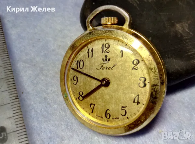 FEREL SWISS MADE Стар ОРНАМЕНТИРАН ЛУКСОЗЕН МЕХАНИЧЕН ПОЗЛАТЕН ШВЕЙЦАРСКИ ДЖОБЕН ЧАСОВНИК 50105