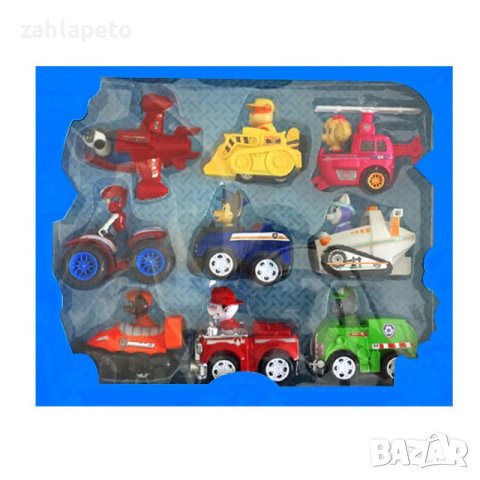 Комплект 9 коли Paw Patrol, снимка 2 - Коли, камиони, мотори, писти - 38771210
