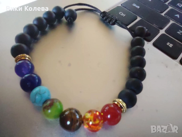 гривната на Седемте Чакри , снимка 2 - Гривни - 52709285