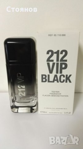 Carolina Herrera 212 VIP Black Men 100ml tester, снимка 1 - Мъжки парфюми - 28494620