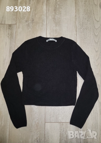 Черна блуза ZARA за ръст 164 , снимка 4 - Детски Блузи и туники - 52950078